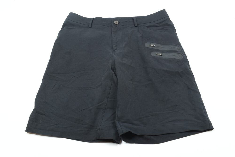 Lululemon Cadence Commute Shorts Mens 38 Black 2-Way Stretch Athletic Fit